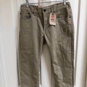 New w/tags khaki boys Levi's 511 slim fit; husky